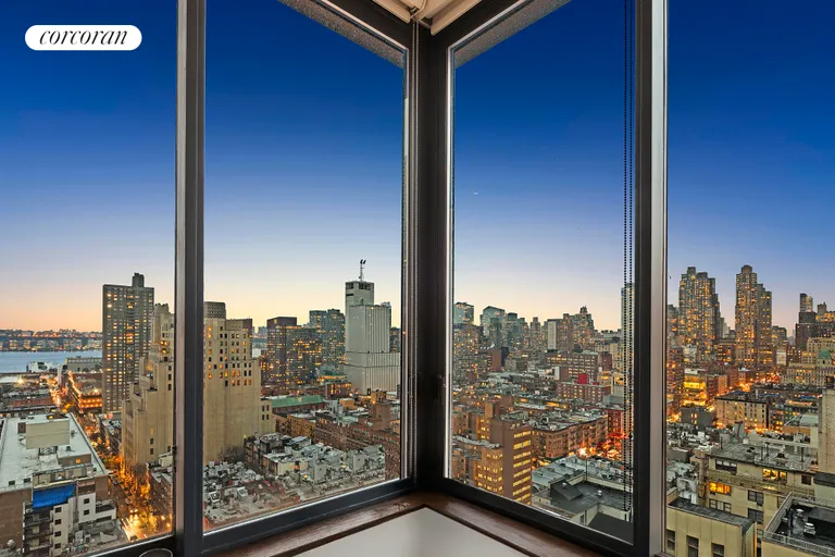 New York City Real Estate | View 350 West 50th Street, 25G | West and North open views | View 7