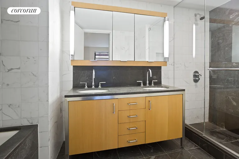 New York City Real Estate | View 100 West 58th Street, 14E | Primary Bathroom | View 5