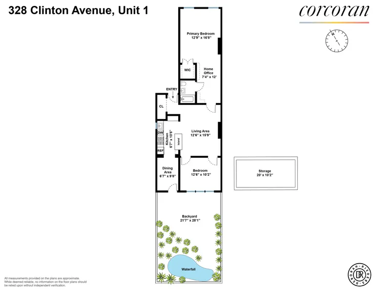 328 Clinton Avenue, 1 | floorplan | View 16