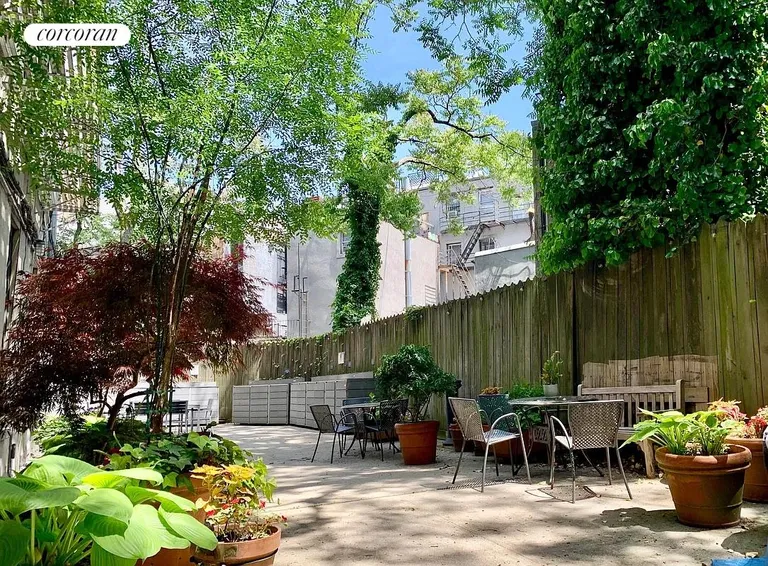 New York City Real Estate | View 22 Cornelia Street, 13 | Backyard/Garden | View 5
