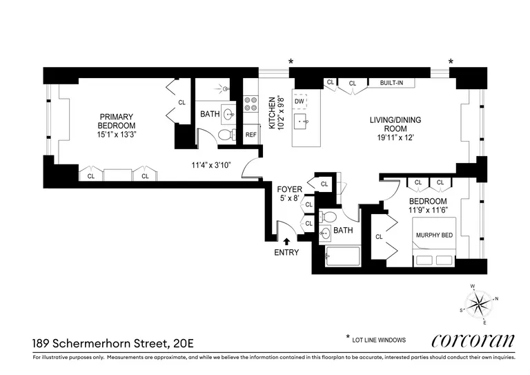 189 Schermerhorn Street, 20E | floorplan | View 17