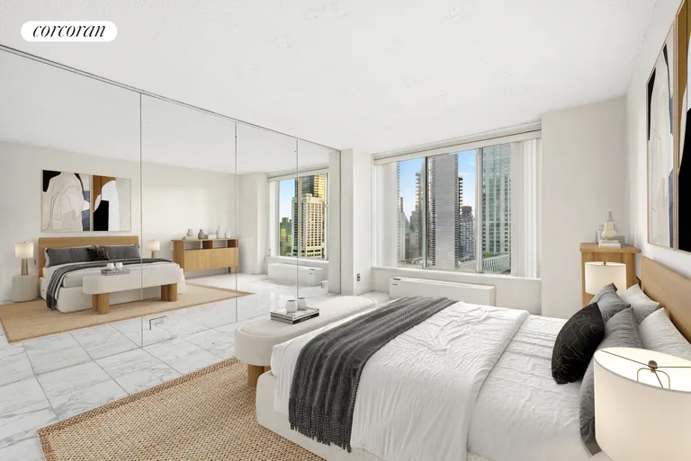 New York City Real Estate | View 61 West 62Nd Street, 22LM | Bedroom | View 9