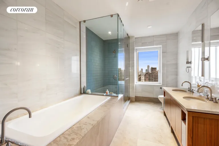 New York City Real Estate | View 300 East 55th Street, PHB | Primary Bathroom | View 9
