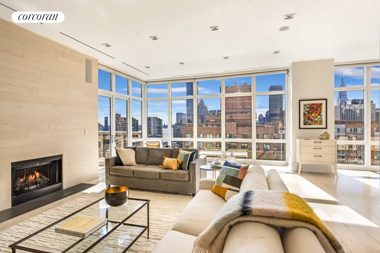 New York City Real Estate | View 300 East 55th Street, PHB | Living Room | View 2