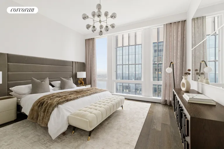 New York City Real Estate | View 35 Hudson Yards, 7103 | Primary Bedroom | View 4