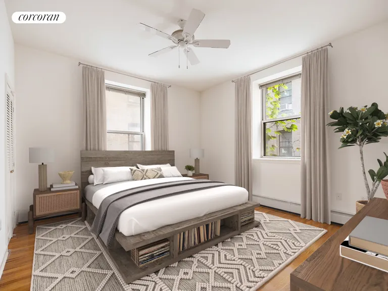 New York City Real Estate | View 316 West 116th Street, 1D | Primary Bedroom | View 4