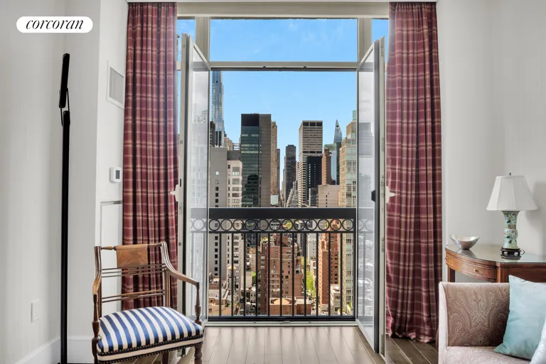 New York City Real Estate | View 400 East 51st Street, 25A | French Doors in bedroom | View 14