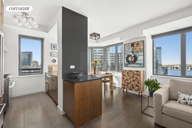 New York City Real Estate | View 500 West 43rd Street, PHA | Kitchen/Dining Area | View 4