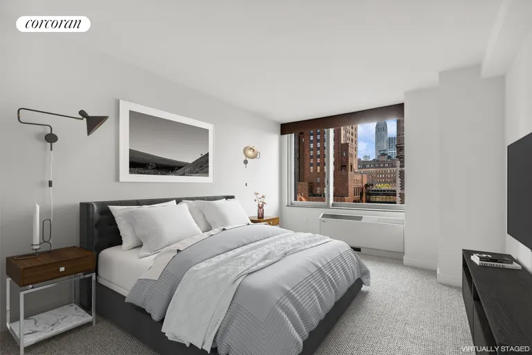 New York City Real Estate | View 30 West Street, 26D | Primary Bedroom | View 5