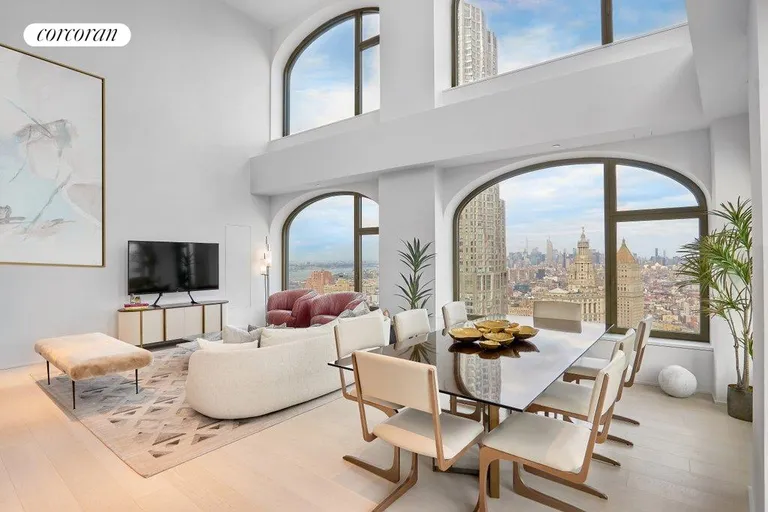 New York City Real Estate | View 130 William Street, 50A | Living Room | View 3
