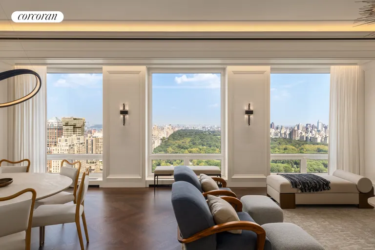 New York City Real Estate | View 220 Central Park South, 39A | Living Room | View 3