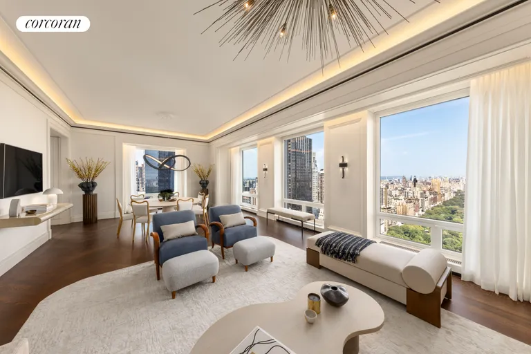 New York City Real Estate | View 220 Central Park South, 39A | Living Room | View 4