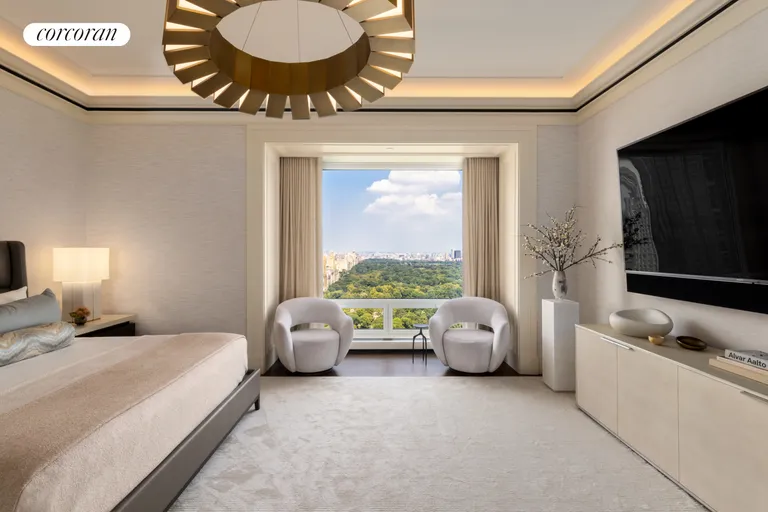 New York City Real Estate | View 220 Central Park South, 39A | Primary Bedroom | View 9