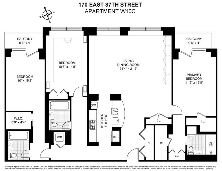 170 East 87th Street, W10C | floorplan | View 9