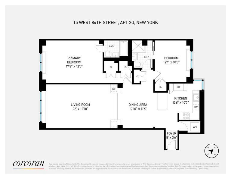 15 West 84th Street, 2G | floorplan | View 14