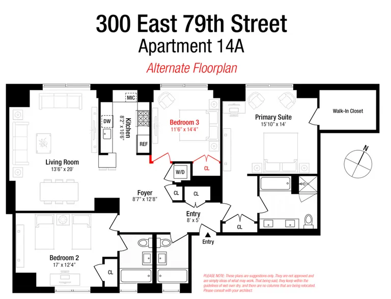 300 East 79th Street, 14A | floorplan | View 15