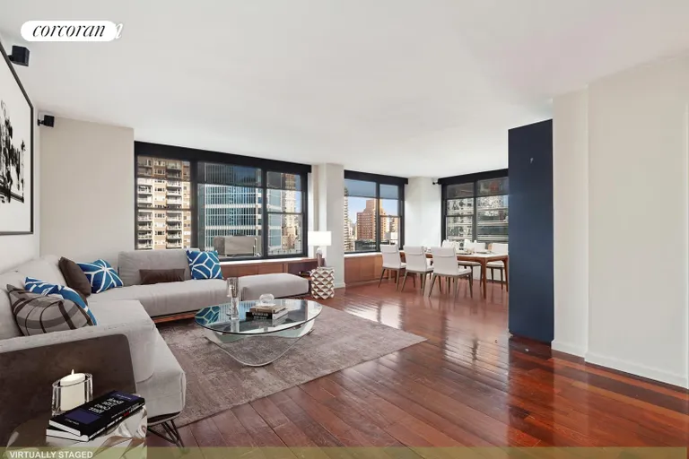 New York City Real Estate | View 117 East 57th Street, 25H | Living Room | View 2