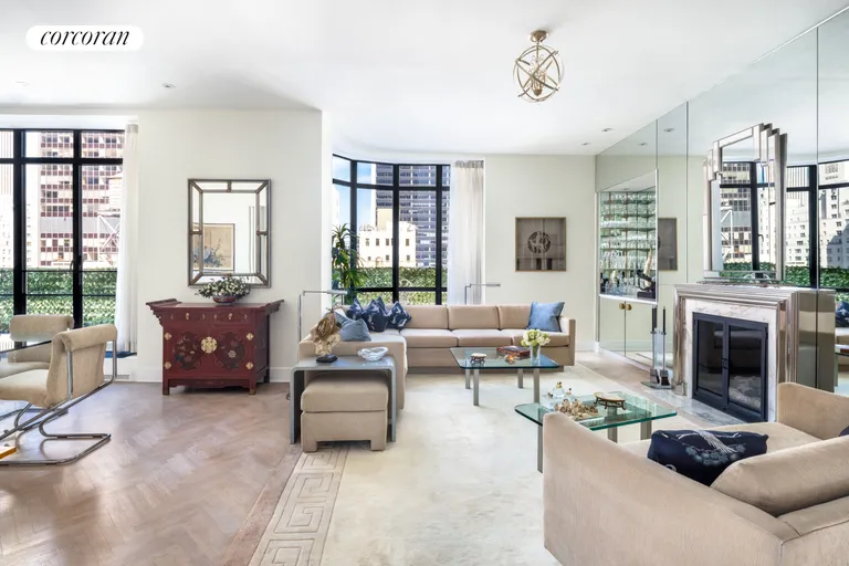 New York City Real Estate | View 24 West 55th Street, PHC | Glamorous Entertaining Space | View 2
