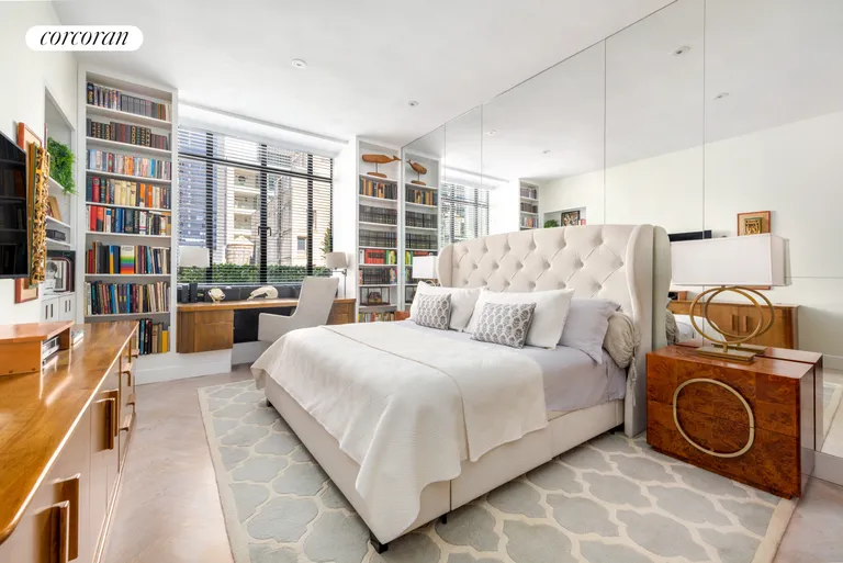 New York City Real Estate | View 24 West 55th Street, PHC | Spacious Bedroom/Library | View 15