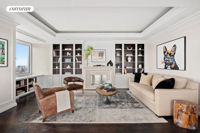 New York City Real Estate | View 301 West 57th Street, 49A | Living Room | View 2