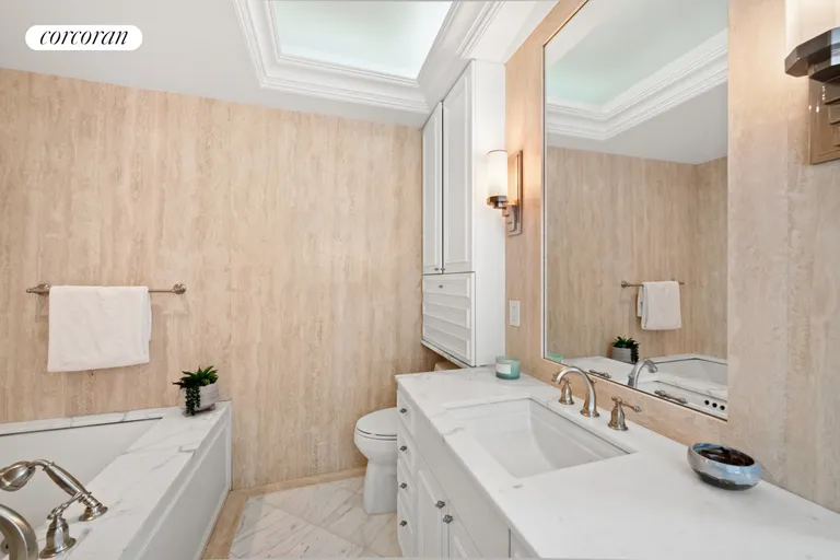 New York City Real Estate | View 301 West 57th Street, 49A | Primary Bathroom | View 11