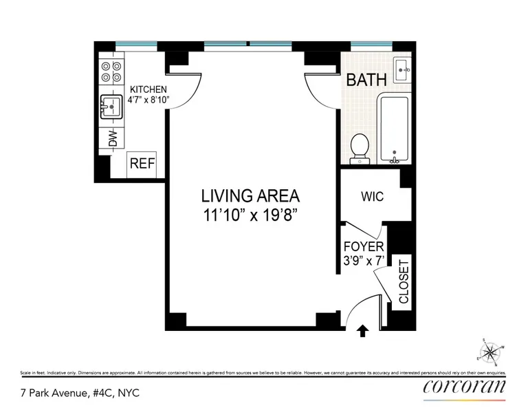 7 Park Avenue, 4C | floorplan | View 8