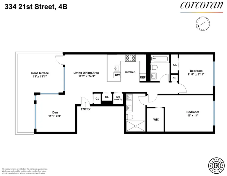 334 21st Street, 4B | floorplan | View 17