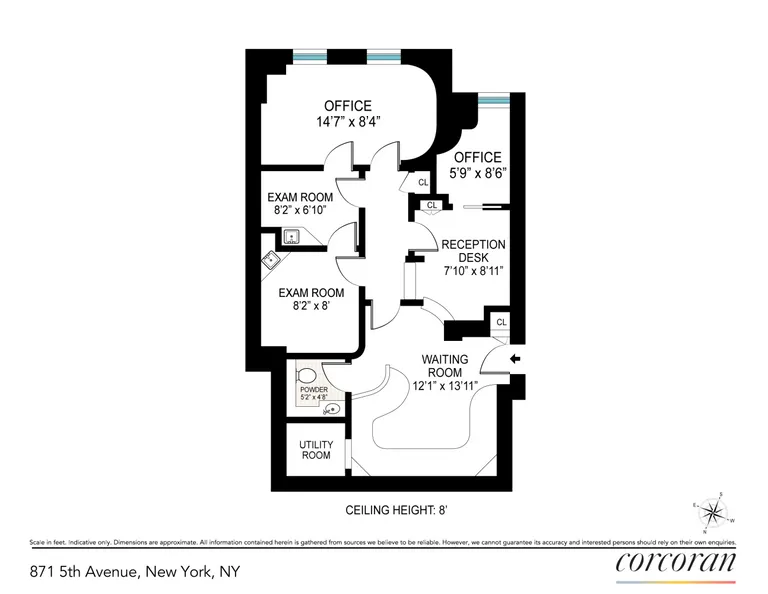870 Fifth Avenue, 1D | floorplan | View 12