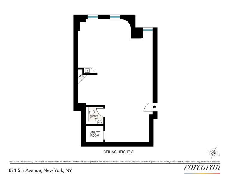 870 Fifth Avenue, 1D | floorplan | View 13