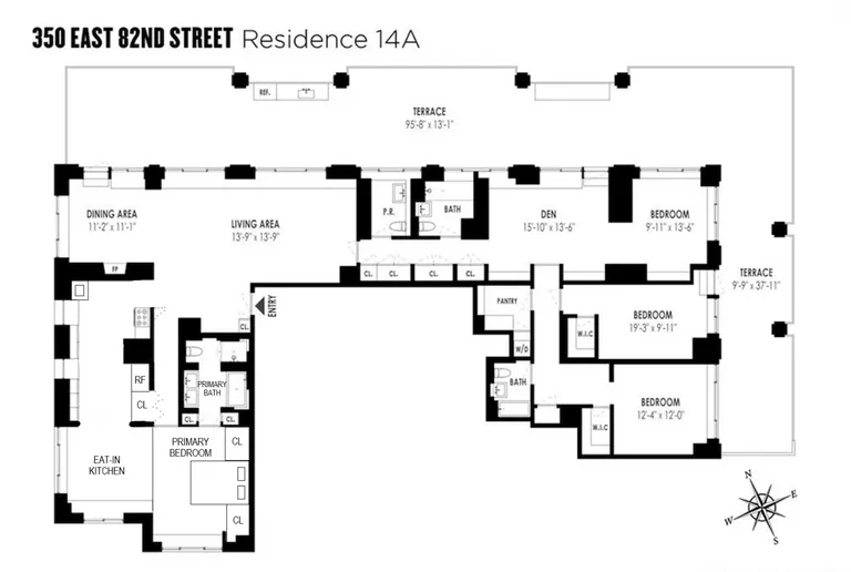 350 East 82Nd Street, 14AB | floorplan | View 12