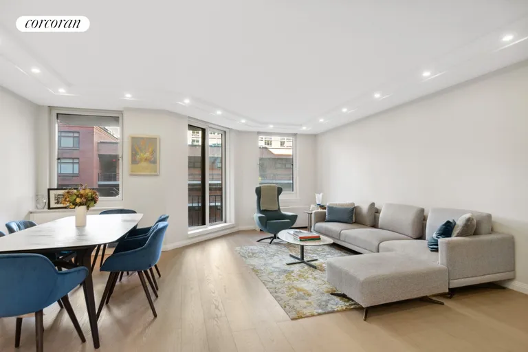 New York City Real Estate | View 333 Rector Place, 510 | living room / dining area | View 3