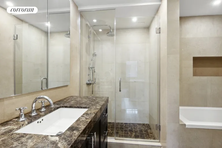New York City Real Estate | View 333 Rector Place, 510 | Primary Bathroom | View 6