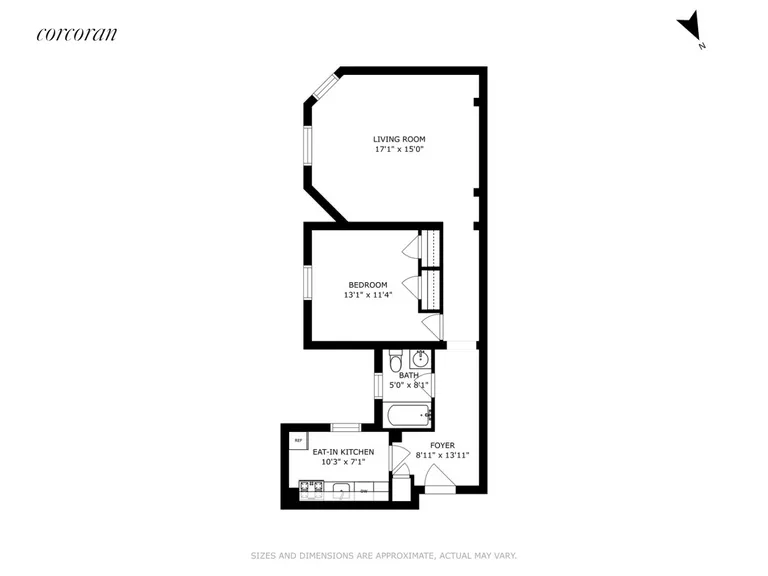 New York City Real Estate | View 301 West 108th Street, 9C | Floorplan | View 7