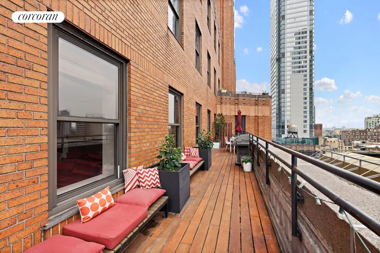 New York City Real Estate | View 365 Bridge Street, 13I | Wrap Terrace | View 2