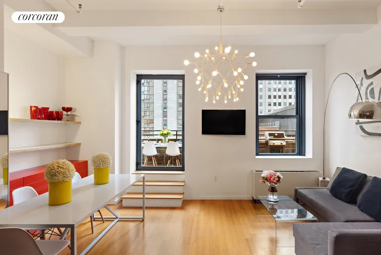 New York City Real Estate | View 365 Bridge Street, 13I | Living Room | View 5