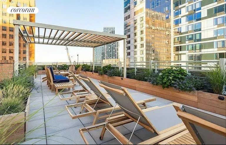 New York City Real Estate | View 365 Bridge Street, 13J | Roof Deck | View 10