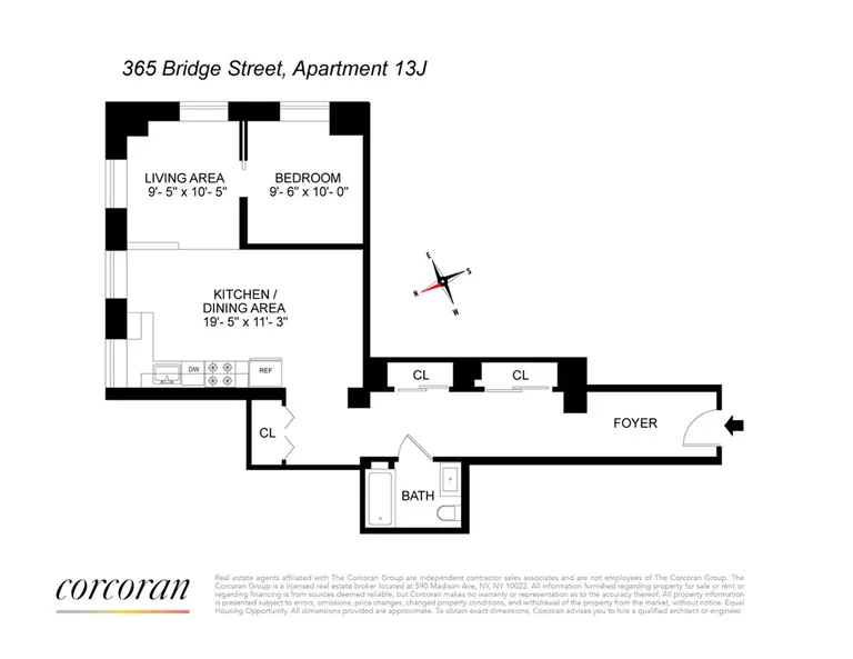 365 Bridge Street, 13J | floorplan | View 19