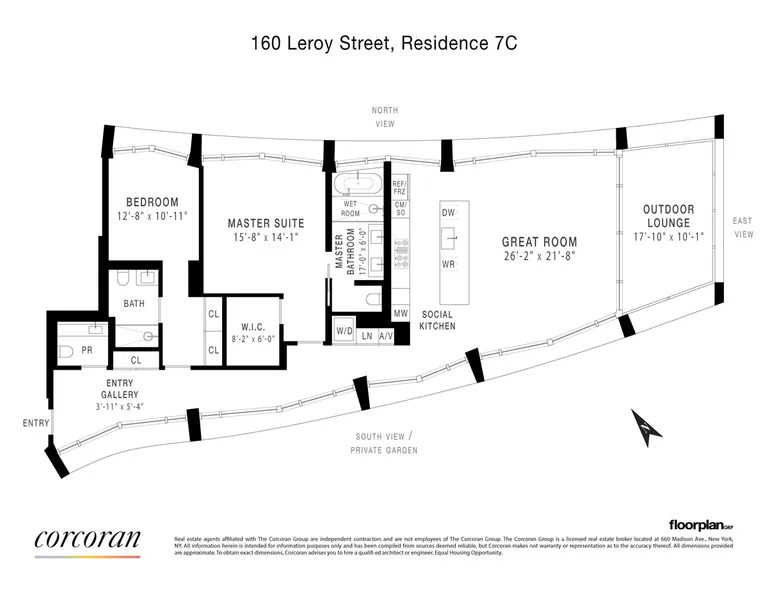 160 Leroy Street, 7CN | floorplan | View 9