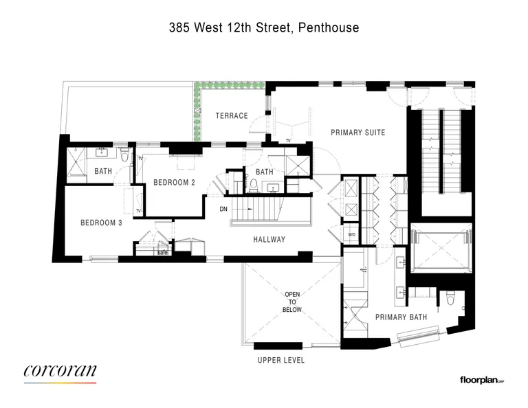 385 West 12th Street, PHW | floorplan | View 19