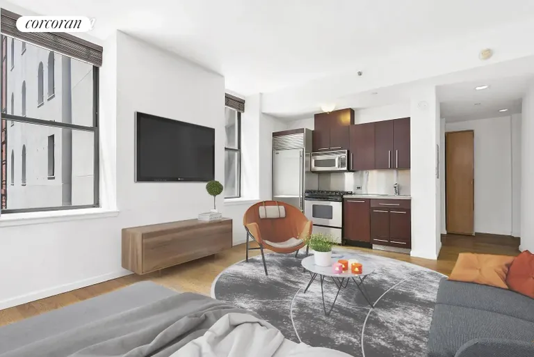 New York City Real Estate | View 150 Nassau Street, 8K | Living Room | View 3