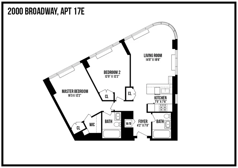2000 Broadway, 17E | floorplan | View 6