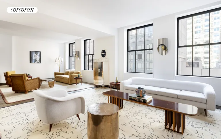 New York City Real Estate | View 111 West 57th Street, 11A | Living Room | View 2