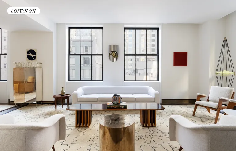 New York City Real Estate | View 111 West 57th Street, 11A | Living Room | View 3