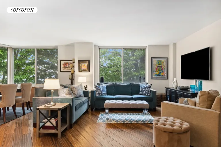 New York City Real Estate | View 21 South End Avenue, 208 | Living Room | View 2