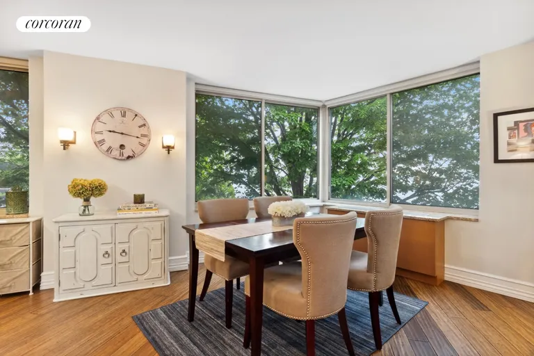 New York City Real Estate | View 21 South End Avenue, 208 | Dining Area | View 3