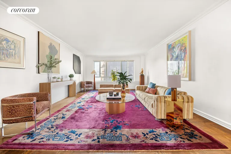 New York City Real Estate | View 799 Park Avenue, 7A | Humongous living room! | View 3