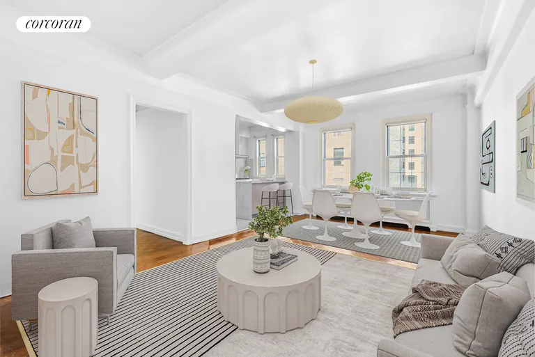 New York City Real Estate | View 70 Remsen Street, 8C | Dining / Living Room | View 2
