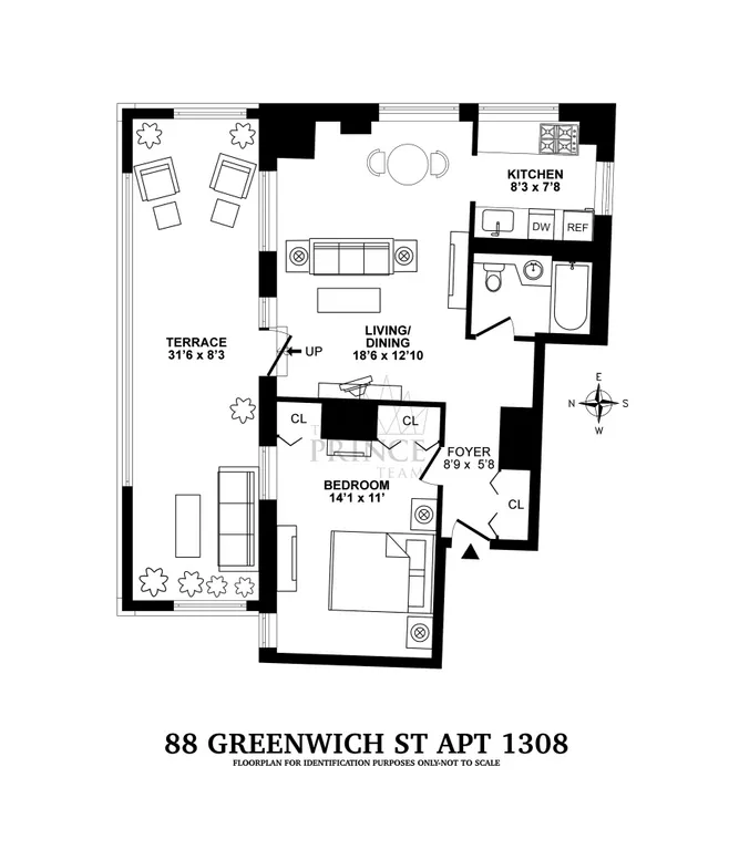 88 Greenwich Street, 1308 | floorplan | View 4