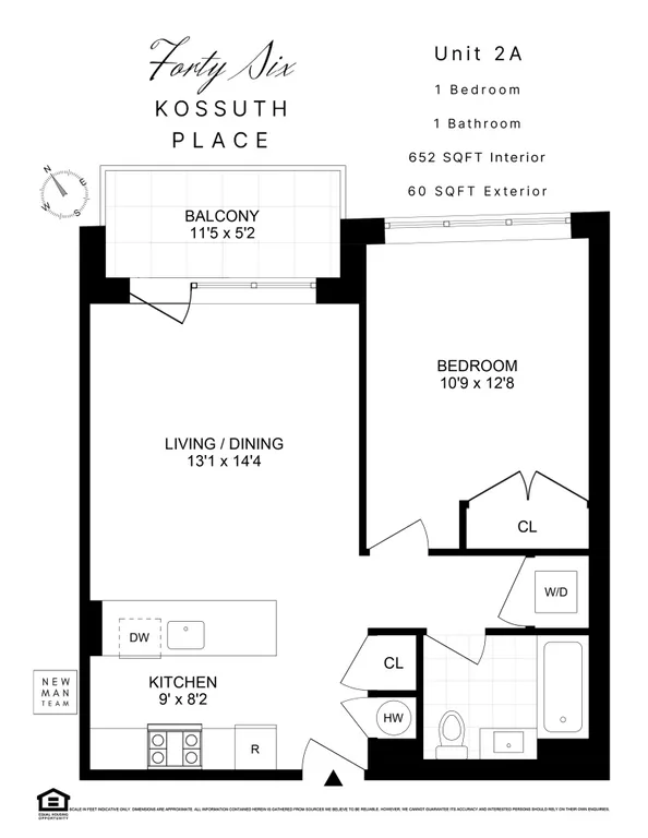 46 Kossuth Place, 2A | floorplan | View 2