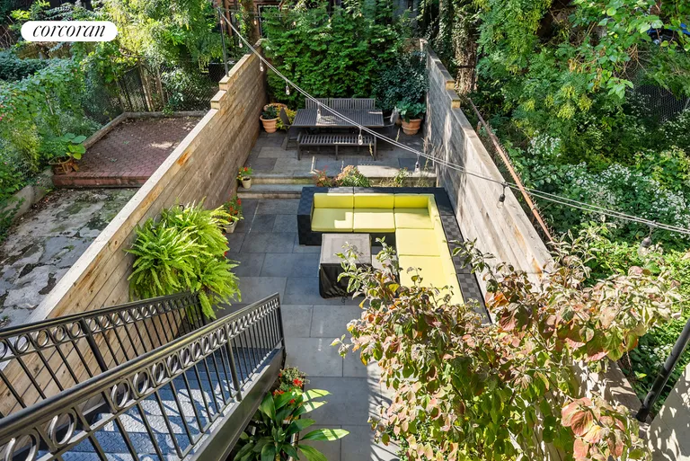 New York City Real Estate | View 238 West 132nd Street | Garden from above | View 10